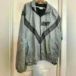 US Army JWOD Skilcraft Jacket Windbreaker Size Unknown - Measures Size Large /XL